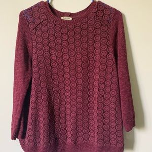 Long Sleeve Red Blouse